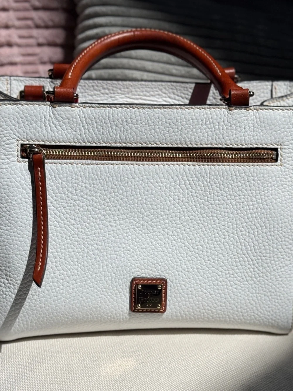 Dooney & Bourke Small Pebble Leather Satchel EUC